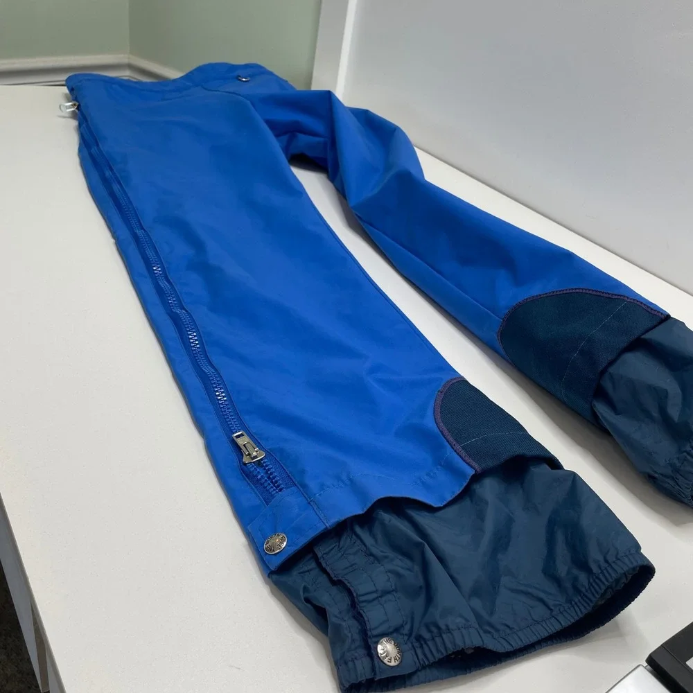 Vtg Rare North Face Gore-Tex Ski Suit Set Blue Side Zip Pant Jacket L 90s USA